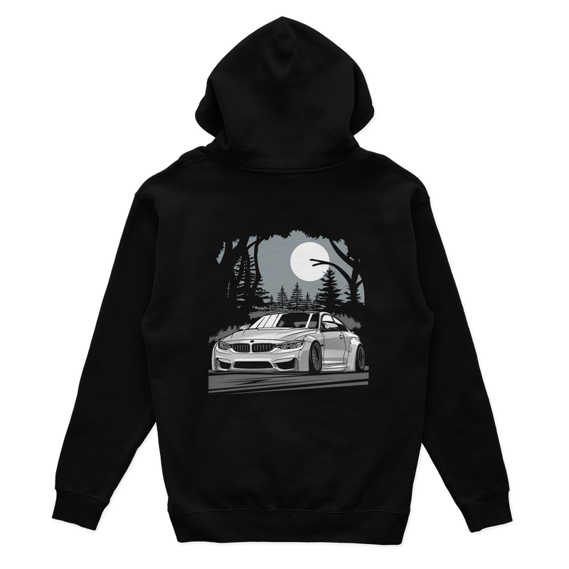 Schwarzer BMW M4 F82 Kapuzenpullover