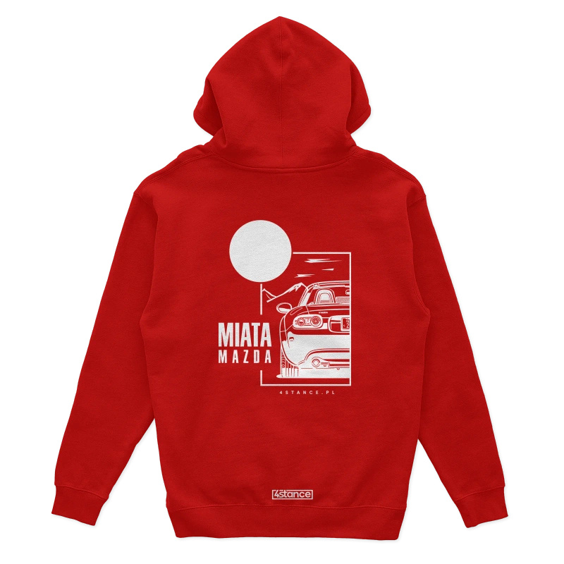 Mazda Miata hoodie red