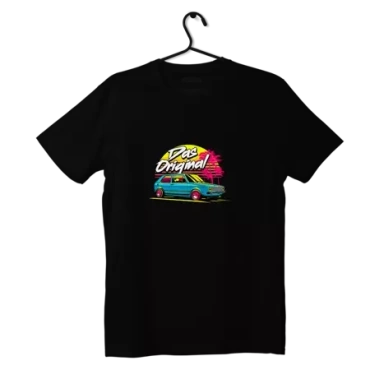 Czarny T-shirt koszulka VW Golf mk1