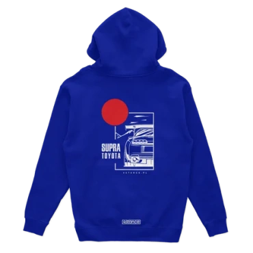 Bluza z kapturem Toyota Supra niebieska