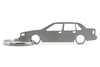 Edelstahl Schlüsselanhänger Volvo 740 Limousine