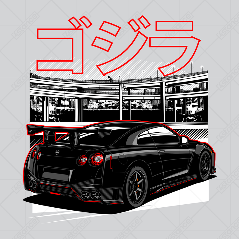 Hrnček pre fanúšika Nissan Skyline GT-R R35 Back JDM