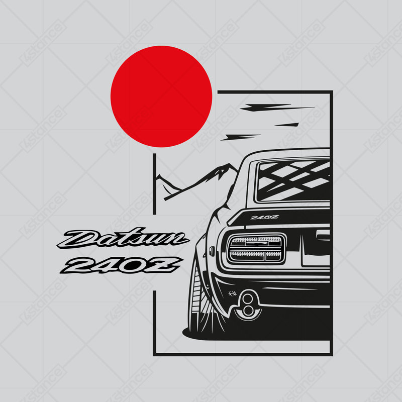 T-shirt Datsun 240Z blue shirt