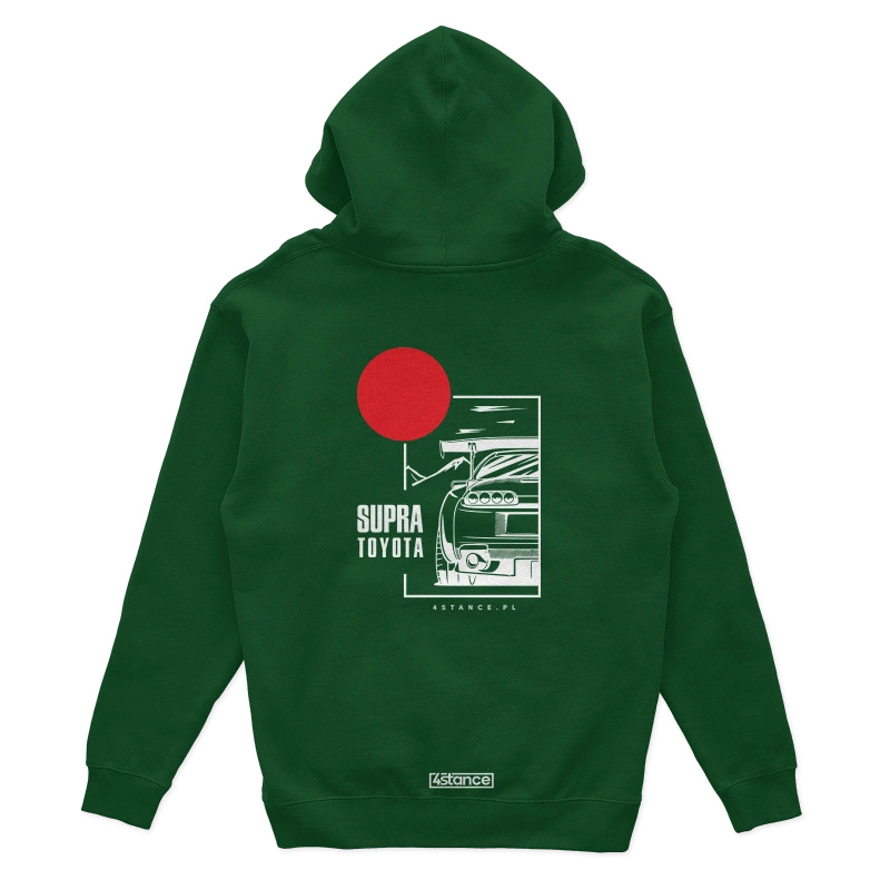 Toyota Supra grüner Hoodie