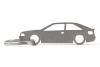 AUDI 80 coupe prívesok na kľúče z nehrdzavejúcej ocele