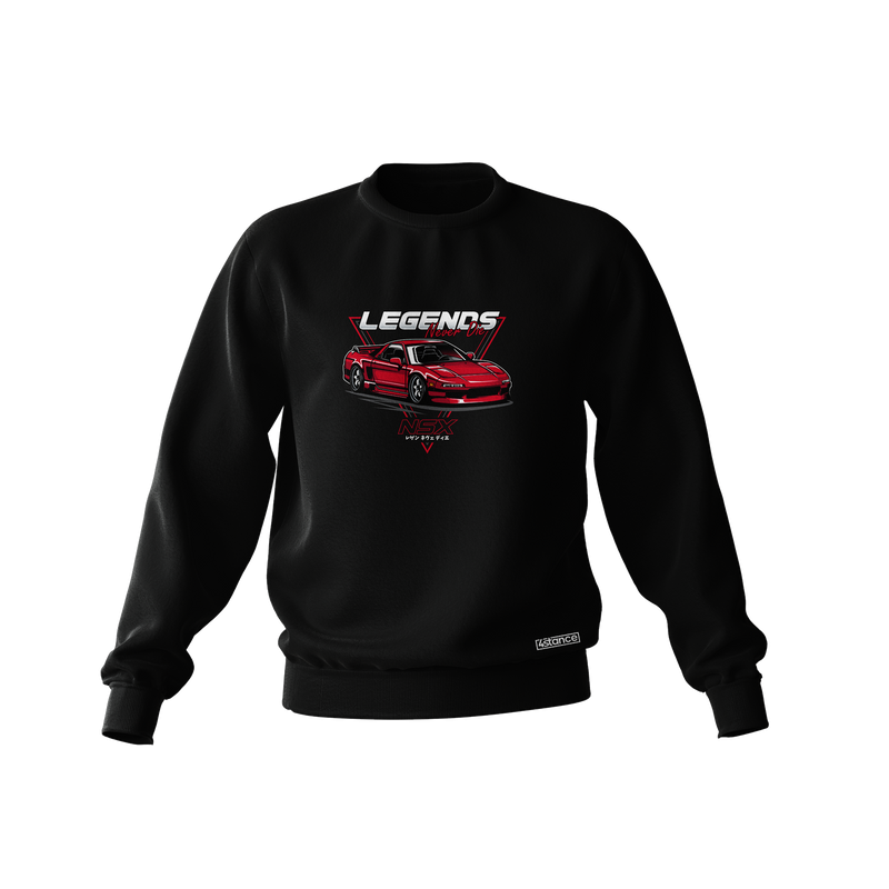 Black HONDA NSX LEGEND sweatshirt