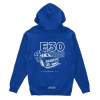 BMW E30 Hooded Sweatshirt Goes sideways blue