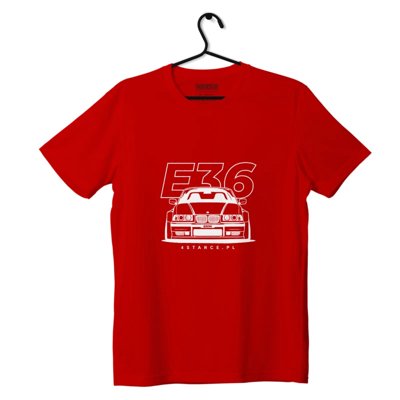 T-Shirt vorne BMW E36 rot