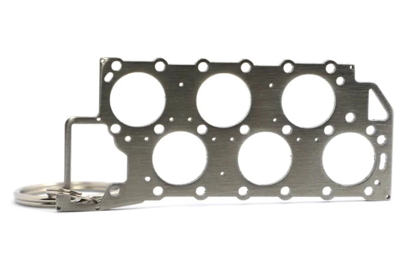 Stainless steel key ring VR6 VAG head gasket