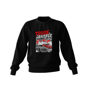 Schwarzes Sweatshirt TOUGE BATLLE