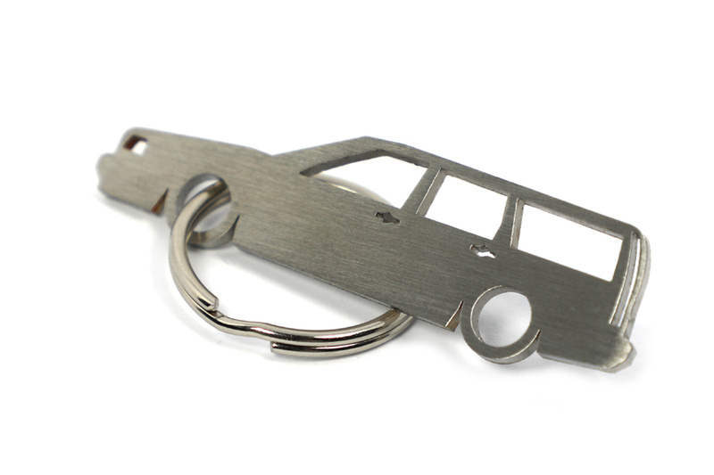 Stainless steel Volvo 850 station wagon key ring