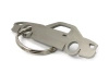 Honda S2000 stainless steel key ring closed roof