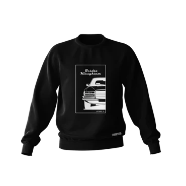 Czarna bluza MERCEDES W116 Jeżdżę klasykiem