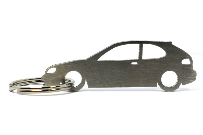 Daewoo Lanos 3d stainless steel key ring