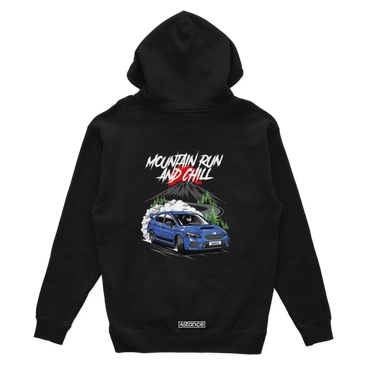 Czarna bluza z kapturem SUBARU IMPREZA RAPTOREYE