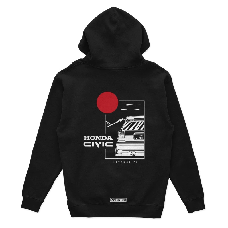 Čierna mikina HONDA CIVIC V JDM