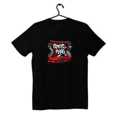 Czarny T-shirt koszulka Nissan 180SX Street King