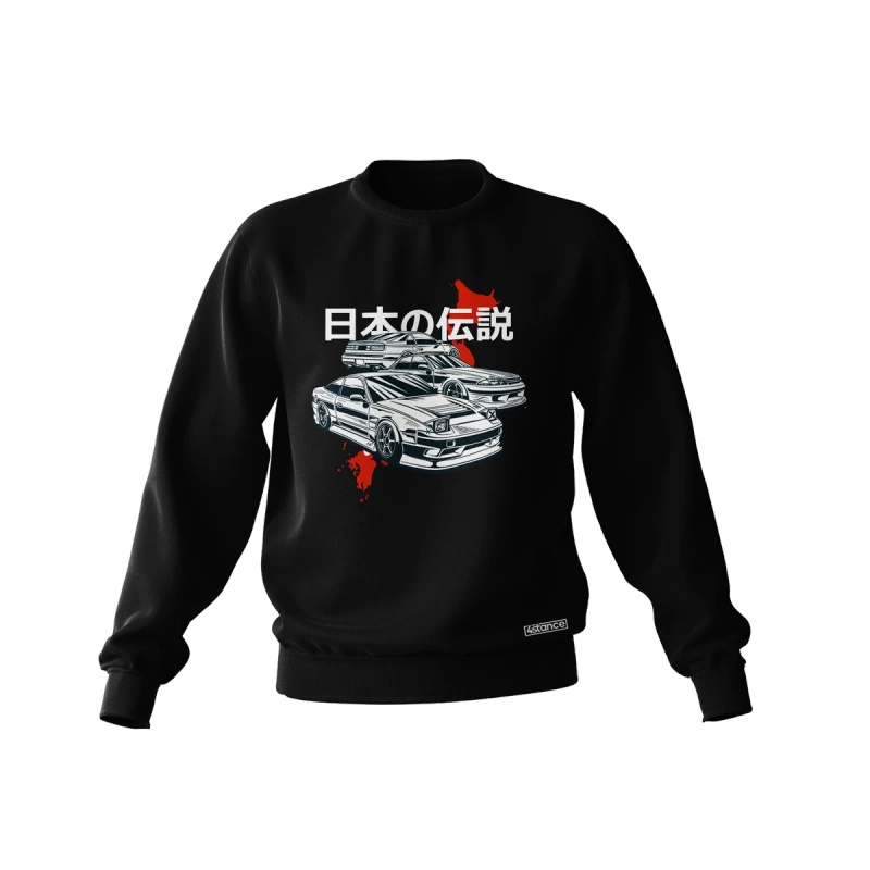 Schwarzes Japan LEGENDS Sweatshirt