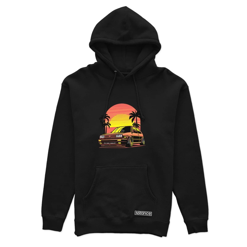 Black VW Golf mk2 Summer hoodie