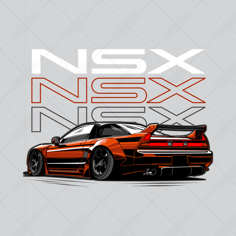 Bílé tričko Honda NSX