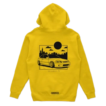 Honda Civic VI JDM žltá mikina