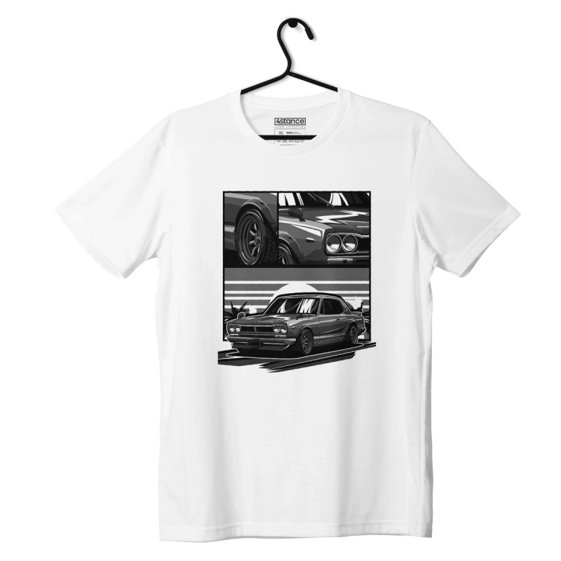 Weißes T-Shirt NISSAN SKYLINE C10