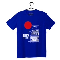 T-shirt koszulka Nissan 300ZX niebieska