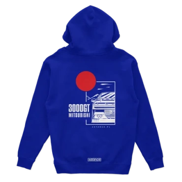 Mitsubishi 3000GT Kapuzenpullover blau