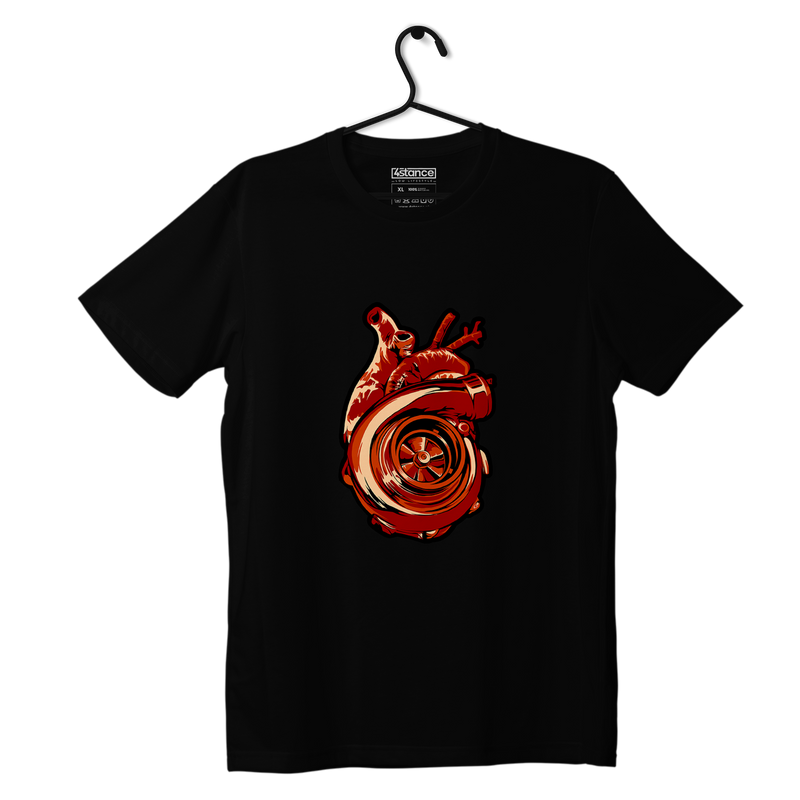 Black TURBO HEARTS T-shirt