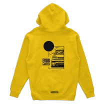 Mitsubishi Lancer EVO 8 hoodie yellow