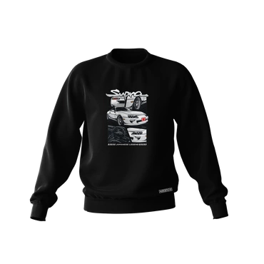 Czarna bluza TOYOTA SUPRA MK4 MANGA
