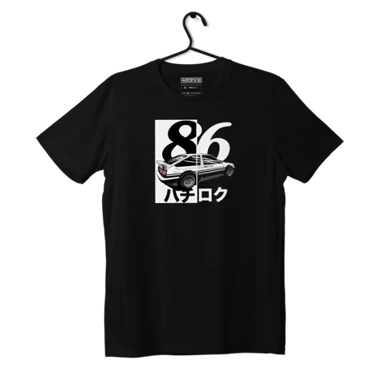 Čierne tričko TOYOTA AE86 JAPAN