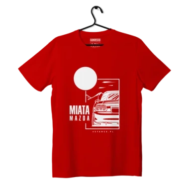 Mazda Miata T-shirt mit Dach rot