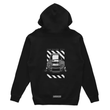 Bluza z kapturem Mitsubishi Lancer EVO VIII B/W