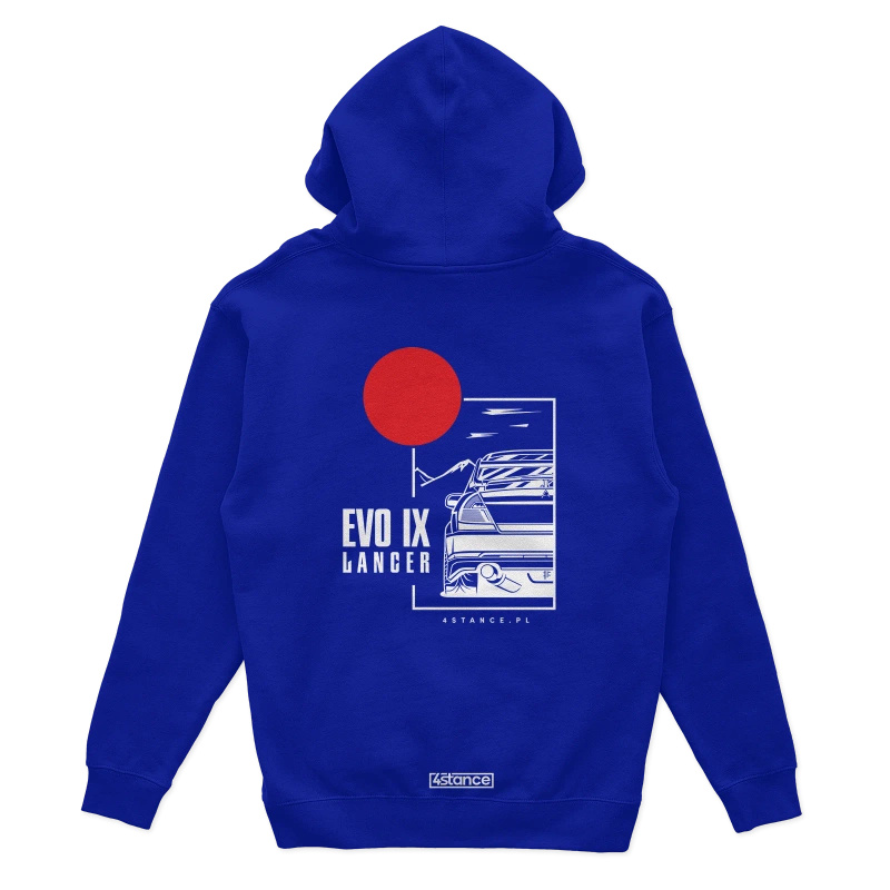 Mitsubishi Lancer Evo IX hoodie blue