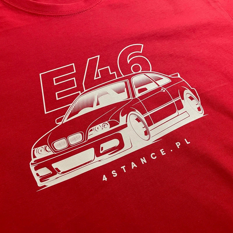 Tričko predné BMW E46 červené