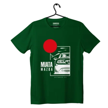 T-shirt koszulka Mazda Miata zielona