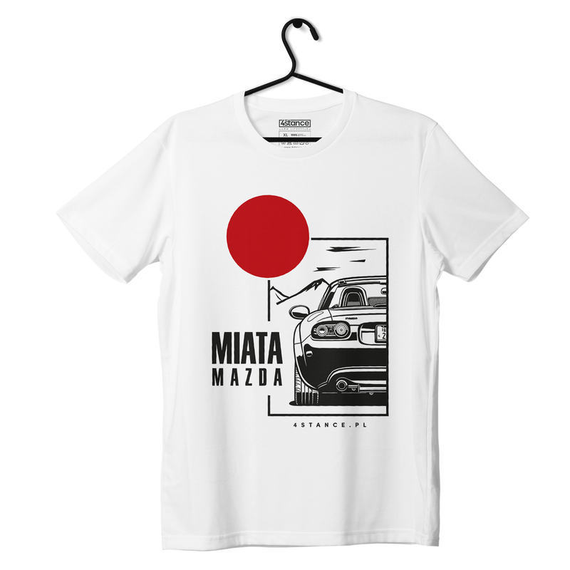 Mazda Miata T-shirt with roof White