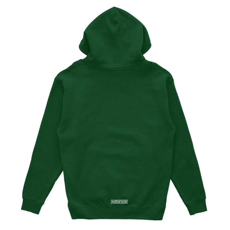 Hooded sweatshirt front BMW E36 green