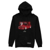 Sweatshirt with your car, black with hood
