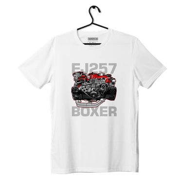Motor bílého trička EJ257 BOXER