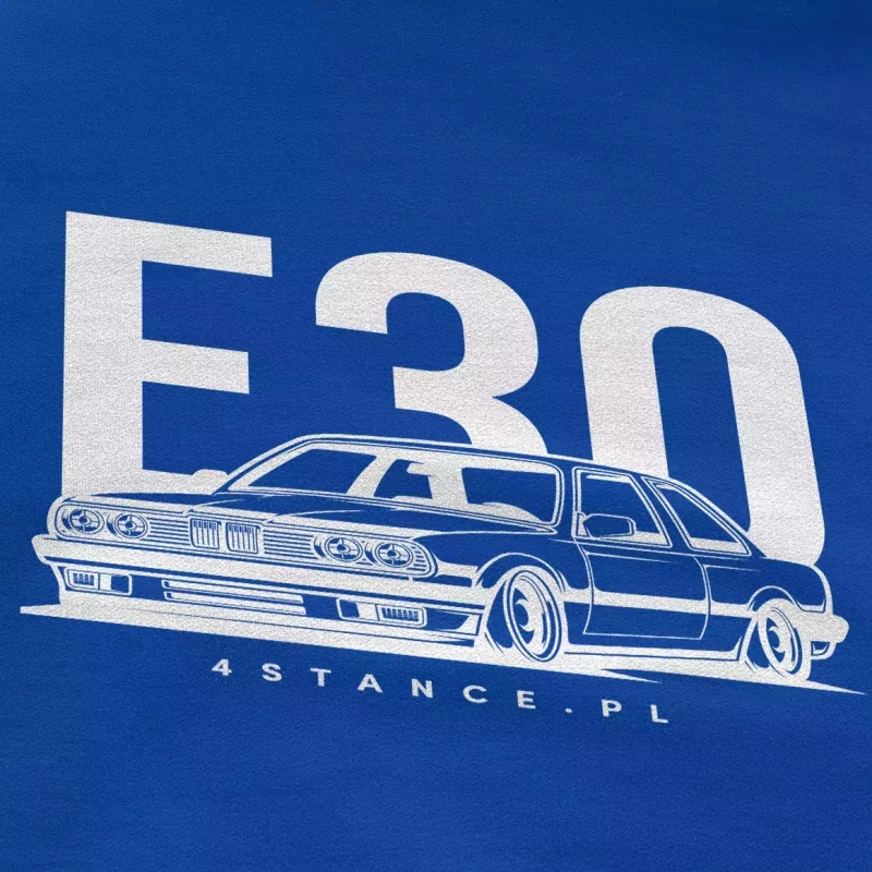 BMW E30 Classic blue hooded sweatshirt
