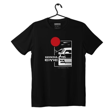 Černé tričko HONDA CIVIC IX