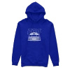 Hooded sweatshirt front BMW E36 blue