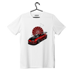 Biela Toyota Supra mk4 Červené slnečné tričko