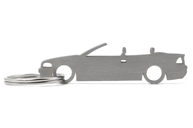 BMW E46 convertible stainless steel key ring