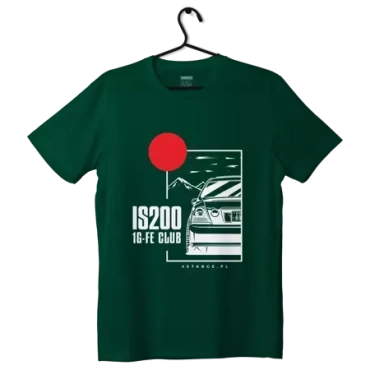 T-shirt koszulka Lexus IS IS200 JDM zielona