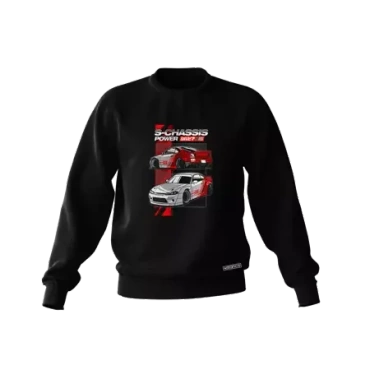 Schwarzes Nissan Silvia S15 S-CHASSIS Sweatshirt