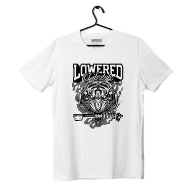 White T-shirt by LOWERED LIFESTYLE