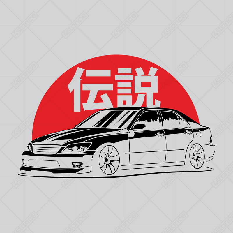 Biele tričko LEXUS IS200 IS300 IS JAPAN